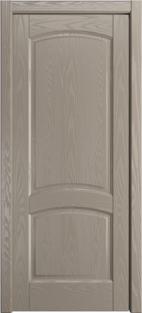 Глухая межкомнатная дверь Фиона Латте Шпон (Мильяна)