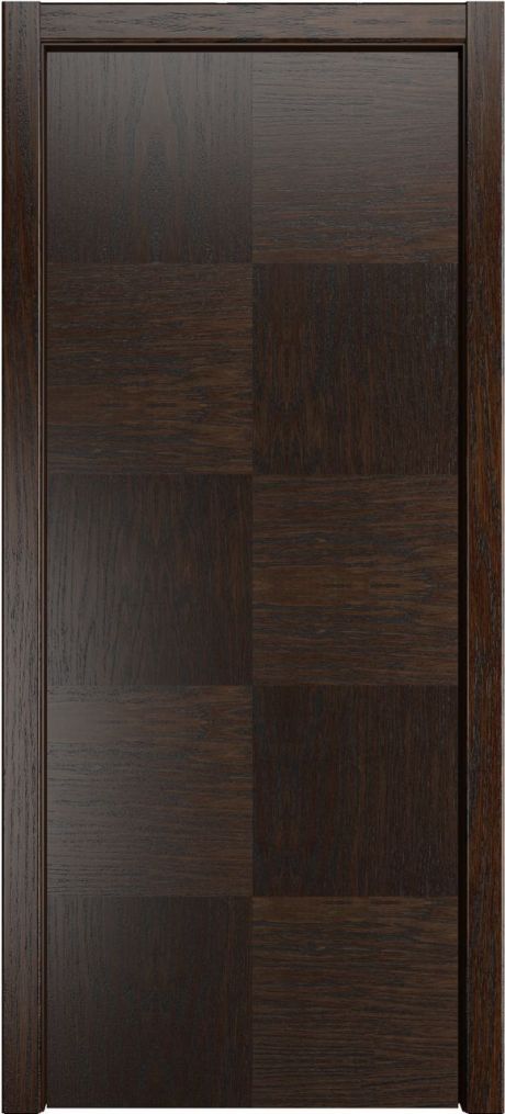 Глухая межкомнатная дверь Некст-5 Дуб коньячный Шпон (Мильяна)