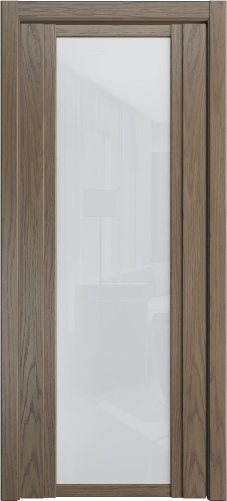 Межкомнатная дверь со стеклом QDO X Дуб грейвуд Шпон (Мильяна)