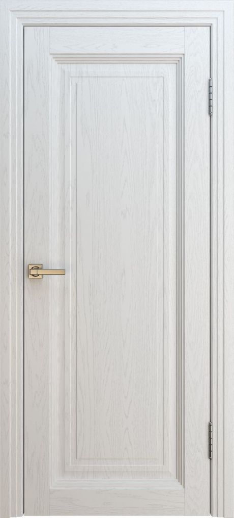 Глухая межкомнатная дверь Турин Багет 2 Ясень белый Экошпон (Interne Doors)