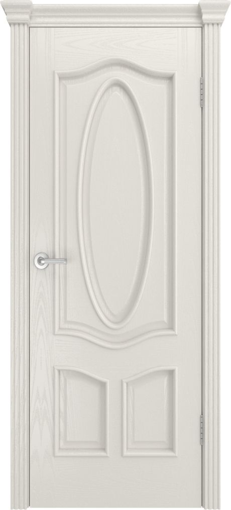 Глухая межкомнатная дверь Барселона Бьянко Шпон (Шейл Дорс)