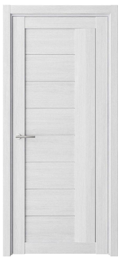 Межкомнатная дверь со стеклом Марсель Кедр снежный Эко-шпон Стекло мателюкс (ALBERO)