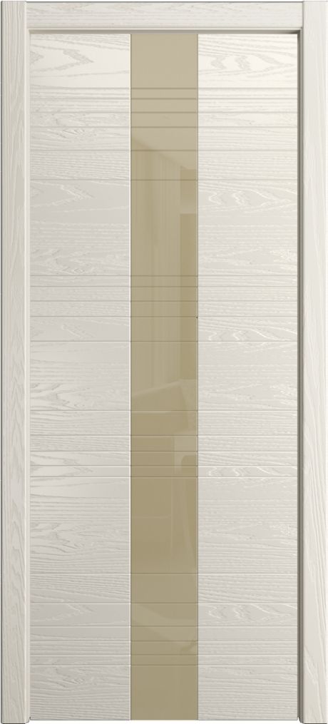 Межкомнатная дверь со стеклом ID-XL Бежевый Шпон (Мильяна)