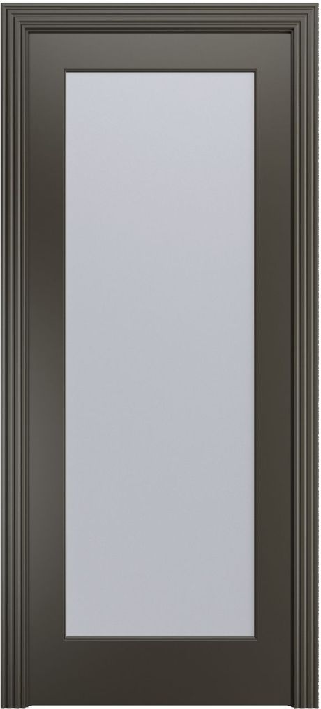 Межкомнатная дверь со стеклом Бруклин-1 Гриджио Эмаль (Бипи Дорс)