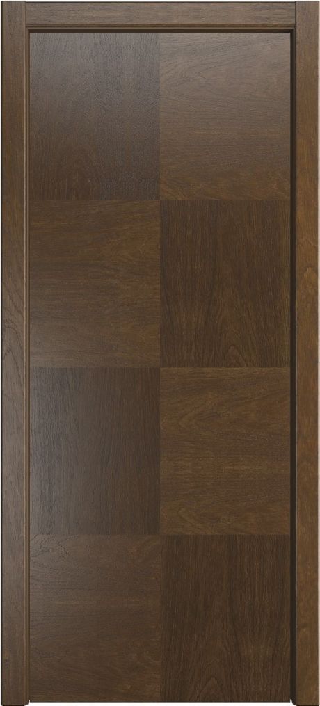 Глухая межкомнатная дверь Некст-4 Дуб виски Шпон (Мильяна)