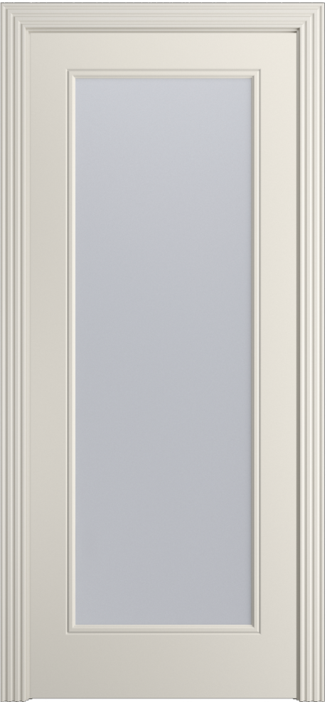 Межкомнатная дверь со стеклом Версаль-Ф Бежевый Эмаль (Мильяна)