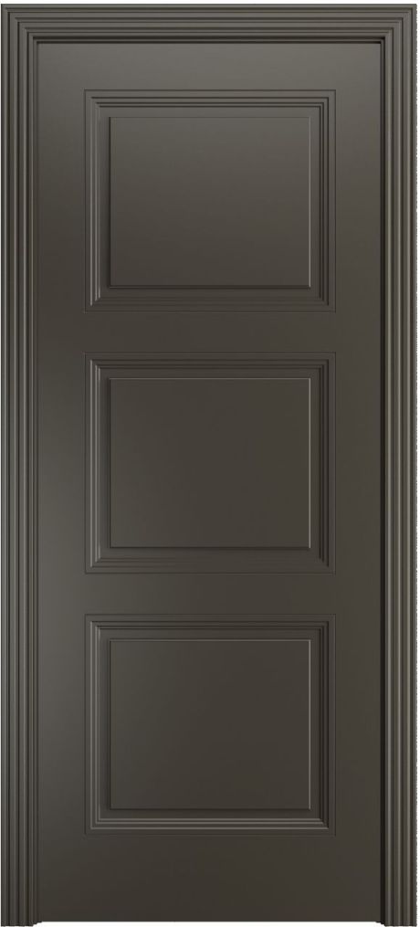 Глухая межкомнатная дверь Манхэттен .1 Гриджио Эмаль (Бипи Дорс)