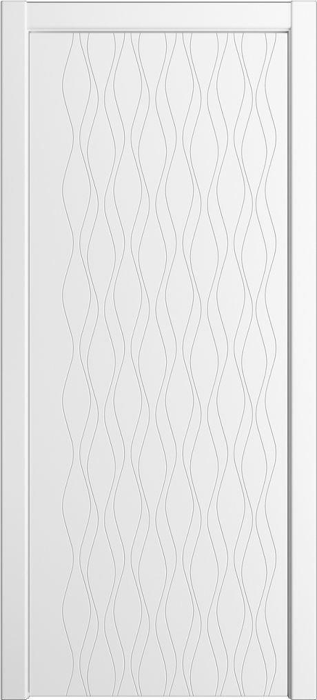Глухая межкомнатная дверь ID-S Белоснежный Эмаль (Мильяна)