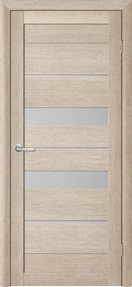 Межкомнатная дверь со стеклом Тренд Т-4 Акация кремовая Eco Tex Стекло мателюкс (ALBERO)