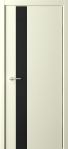 Межкомнатная дверь со стеклом Status G Эмаль Стекло черное (ALBERO)