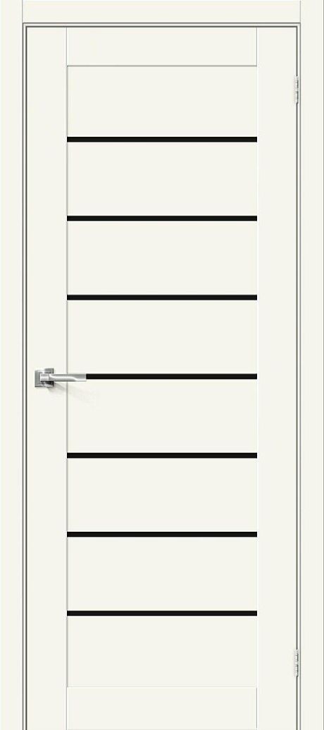 Межкомнатная дверь остекленная Браво-22 Alaska (Mr.wood)