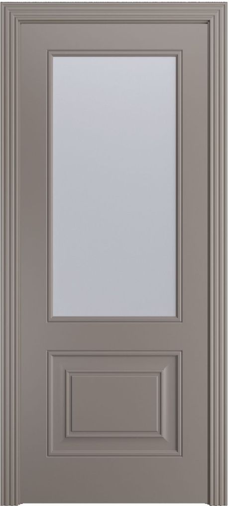 Межкомнатная дверь со стеклом Версаль-1Ф Темно-серый Эмаль (Мильяна)