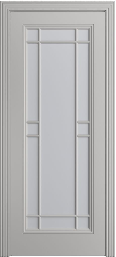 Межкомнатная дверь со стеклом Бьянка-1.1 Грей Эмаль (Бипи Дорс)