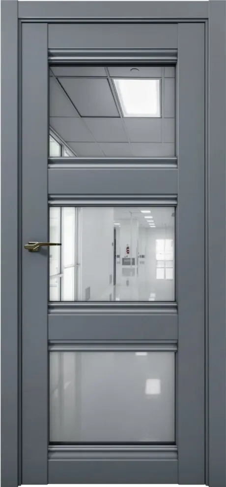 Межкомнатная дверь с зеркалом PRIME 24 Антрацит (Brandoors)