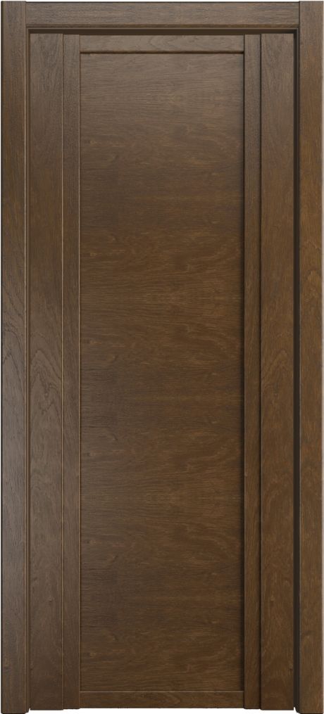 Глухая межкомнатная дверь QDO Дуб виски Шпон (Мильяна)
