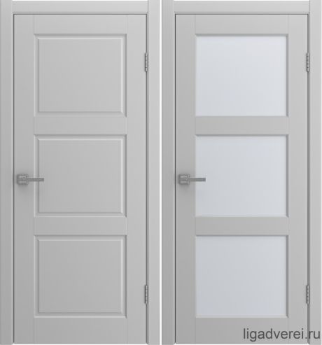 Межкомнатная дверь Rim Светло-серый Эмаль (Лига дверей)