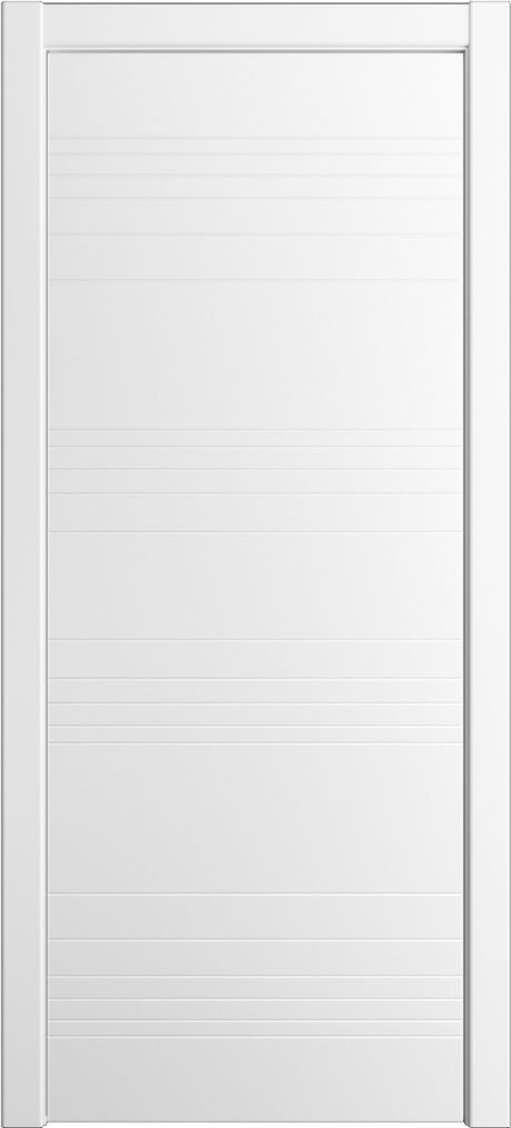 Глухая межкомнатная дверь ID-E Белоснежный Эмаль (Мильяна)
