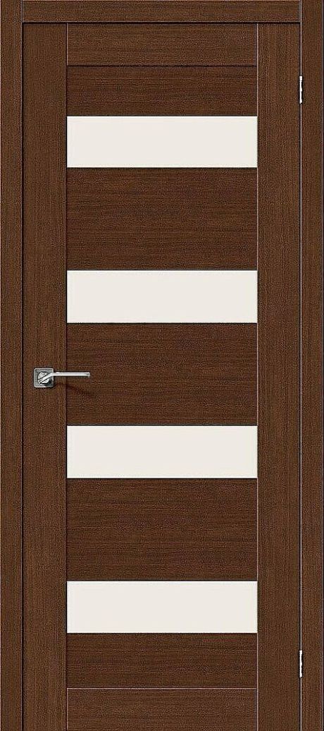 Межкомнатная дверь остекленная Легно-23 Legno Brown Oak (ĒLPORTA)