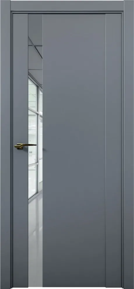 Межкомнатная дверь с зеркалом PRIME 07 Антрацит (Brandoors)