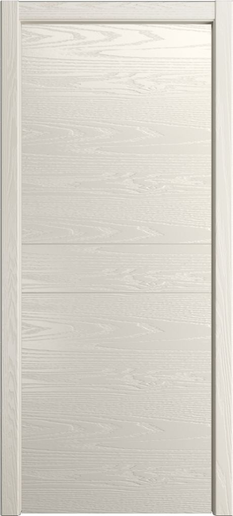 Глухая межкомнатная дверь ID-F Бежевый Шпон (Мильяна)