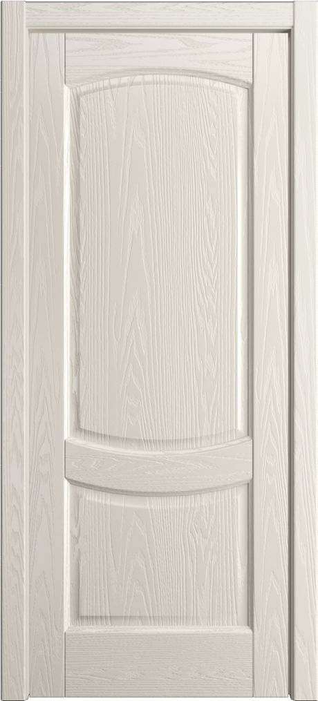 Глухая межкомнатная дверь Эрнеста Бежевый Шпон (Мильяна)