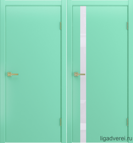 Межкомнатная дверь Zerro Бирюза Эмаль (Лига дверей)