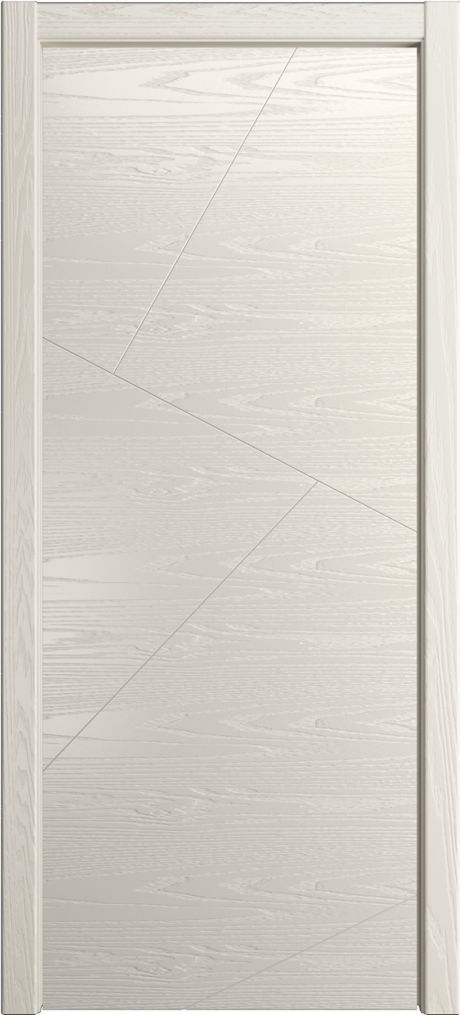 Глухая межкомнатная дверь ID-VL Бежевый Шпон (Мильяна)