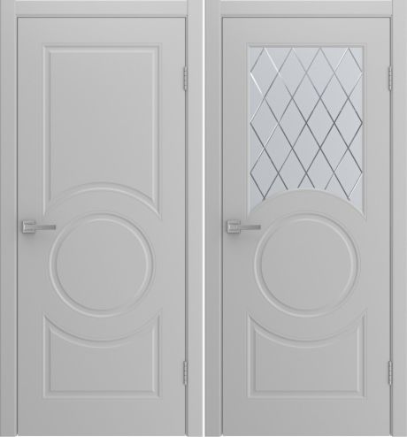 Межкомнатная дверь Donna Светло-серый Эмаль (Лига дверей)