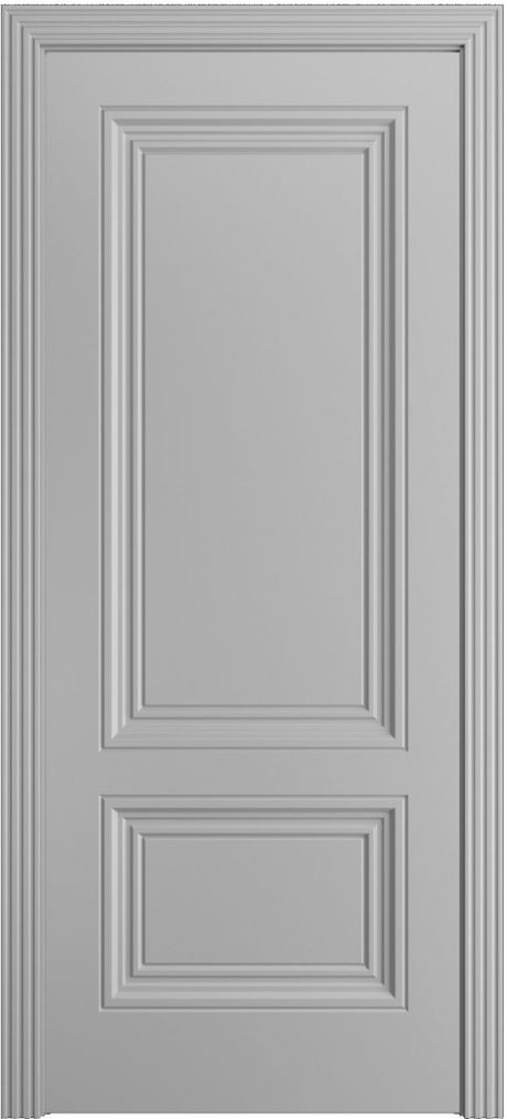 Глухая межкомнатная дверь Версаль-1Ф Премиум Светло серая Эмаль (Мильяна)