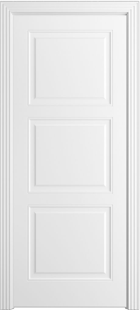 Глухая межкомнатная дверь Бьянка-8 Белоснежный Эмаль (Бипи Дорс)