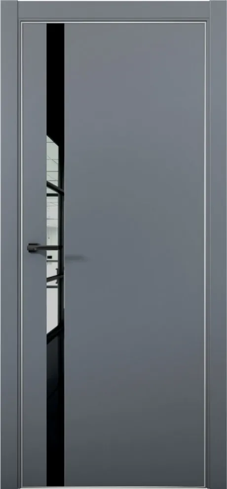 Межкомнатная дверь ESTETICA 07 Антрацит Анодированная кромка AL (Brandoors)