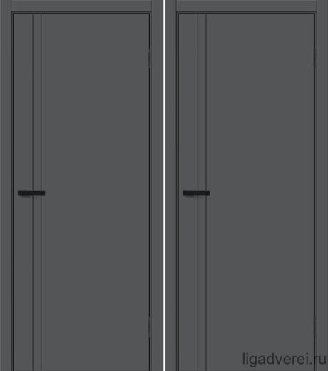 Межкомнатная дверь Prime-4 Антрацит ПЭТ (Лига дверей)