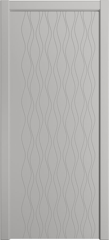 Глухая межкомнатная дверь ID-S Грей Эмаль (Мильяна)