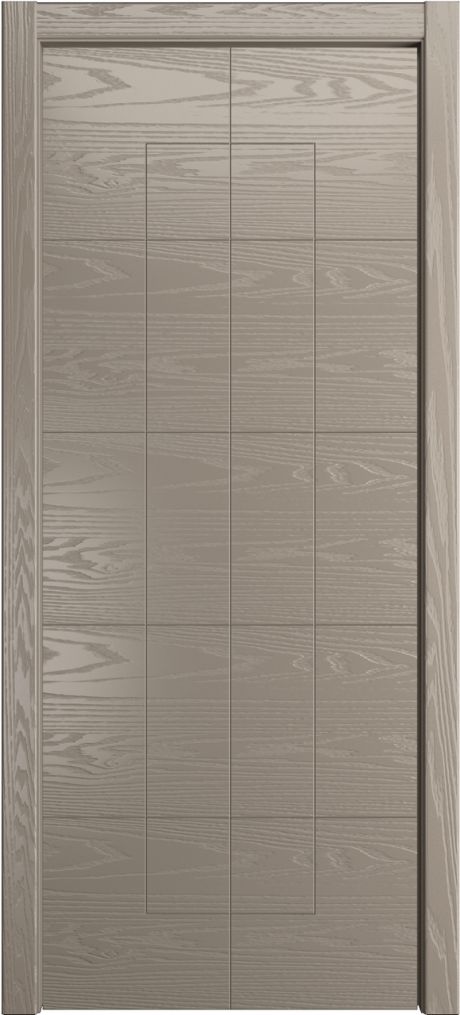 Глухая межкомнатная дверь ID-T Латте Шпон (Мильяна)