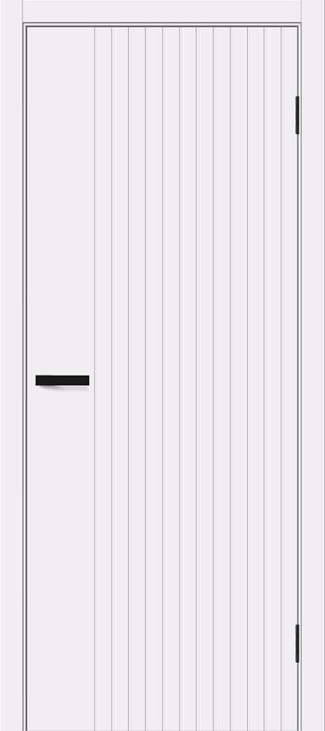 Межкомнатная дверь глухая Граффити-32 White Pro (BRAVO)