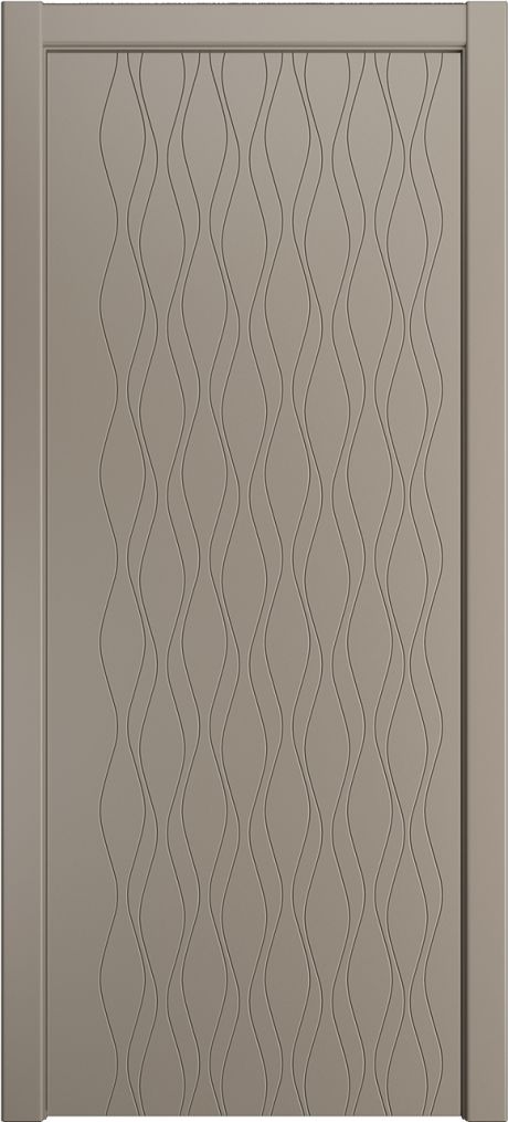 Глухая межкомнатная дверь ID-S Латте Эмаль (Мильяна)