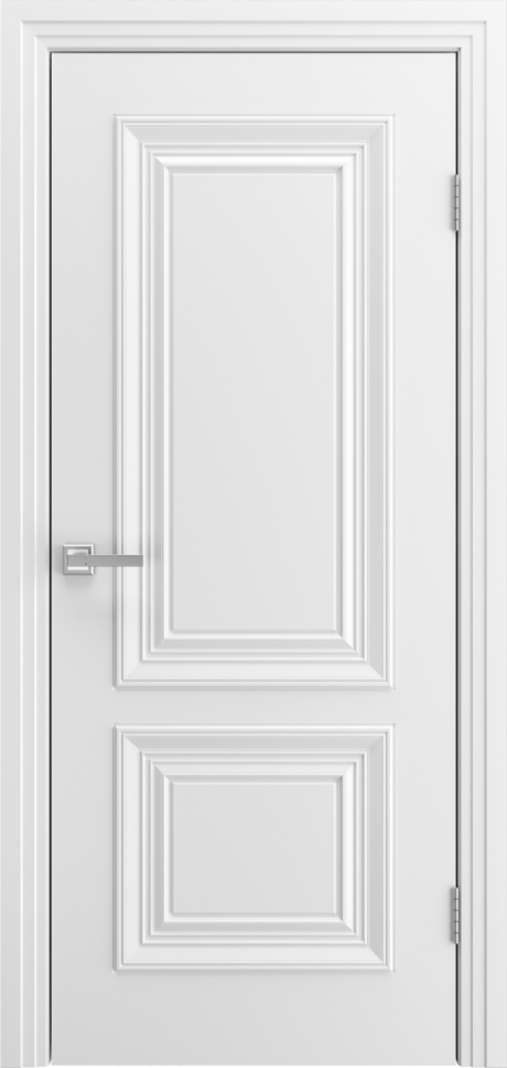 Глухая межкомнатная дверь Неаполь Белый Эмаль (Мильяна)