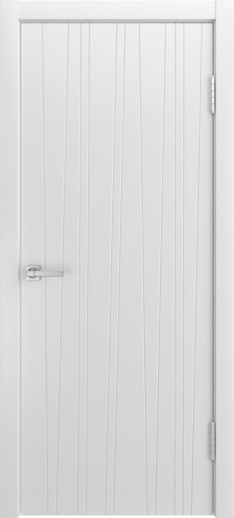 Глухая межкомнатная дверь ID-V Белый Эмаль (Мильяна)