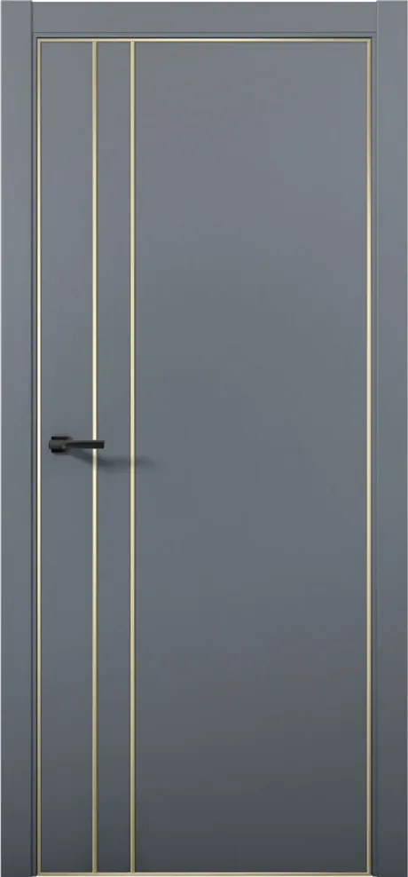 Межкомнатная дверь ESTETICA 04 Антрацит Кромка AL Gold (Brandoors)