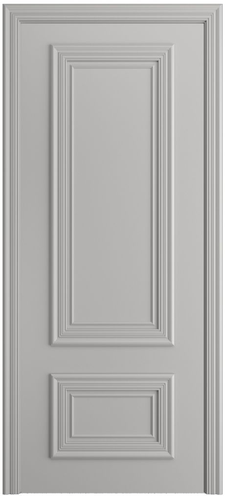 Глухая межкомнатная дверь Неаполь Грей Эмаль (Мильяна)