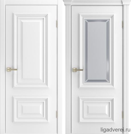 Межкомнатная дверь Diana-2 Белый Эмаль (Лига дверей)