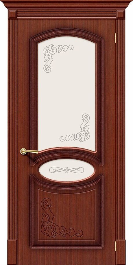 Межкомнатная дверь остекленная Азалия Ф-15 (Макоре) (BRAVO)