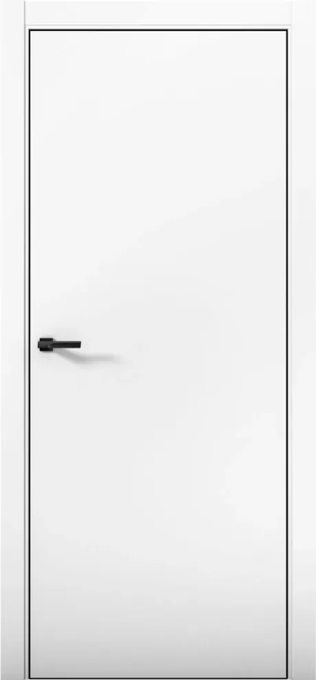 Межкомнатная дверь ESTETICA 01 Аляска Кромка AL Black (Brandoors)