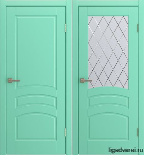 Межкомнатная дверь Venecia Бирюза Эмаль (Лига дверей)