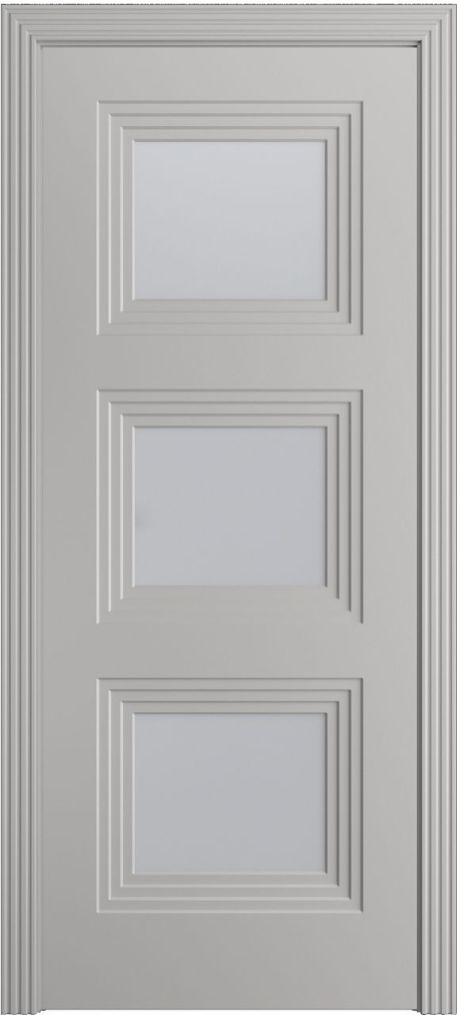 Межкомнатная дверь со стеклом Каролина Грей Эмаль (Бипи Дорс)