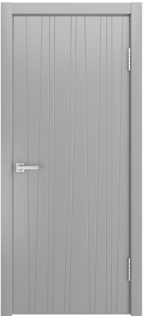 Глухая межкомнатная дверь ID-V Светло серая Эмаль (Мильяна)