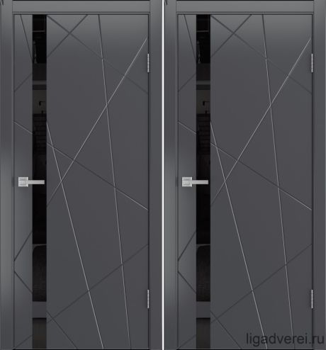 Межкомнатная дверь Fiesta Графит Эмаль (Лига дверей)