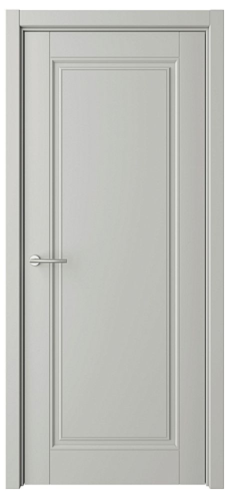 Глухая межкомнатная дверь ПГ Классика-1 Серый Эмаль (ALBERO)