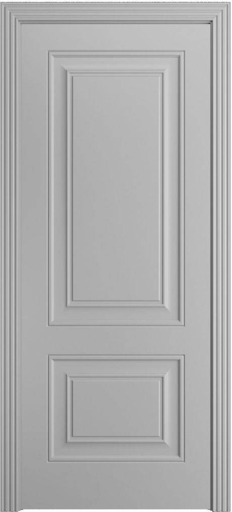 Глухая межкомнатная дверь Версаль-1Ф Светло серая Эмаль (Мильяна)