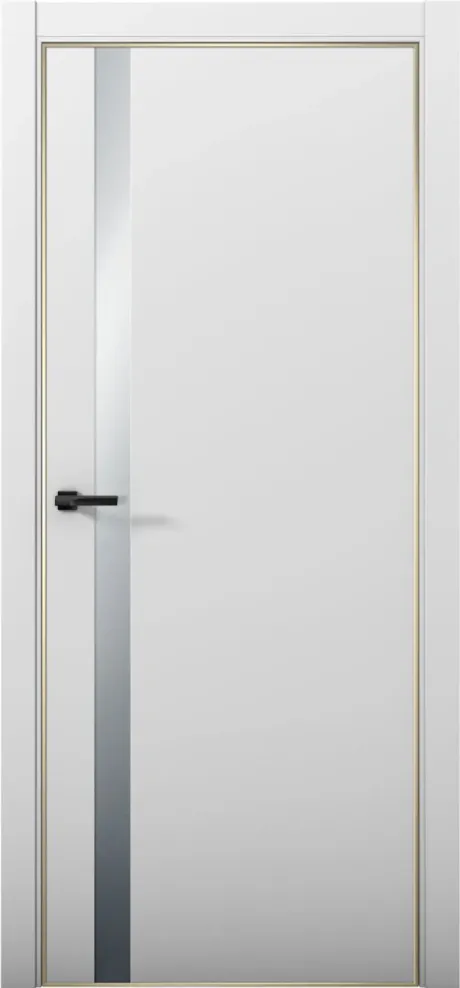 Межкомнатная дверь со стеклом ESTETICA 07 Манхэттен Кромка AL Gold (Brandoors)